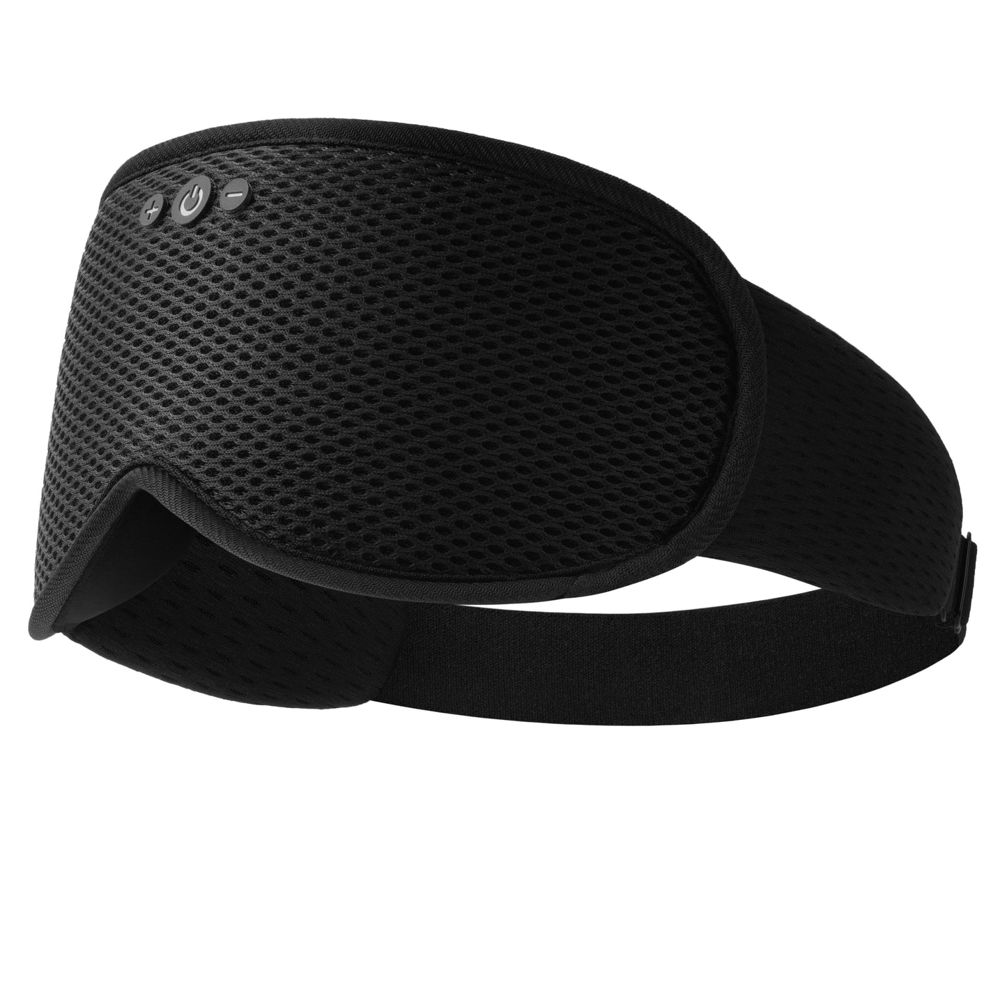 Sleep Headphones, Sleep Mask with Bluetooth Headphones, Ventilated Fabric, Adjustable Fit, 100% Blackout 3D Contoured Eye Cups