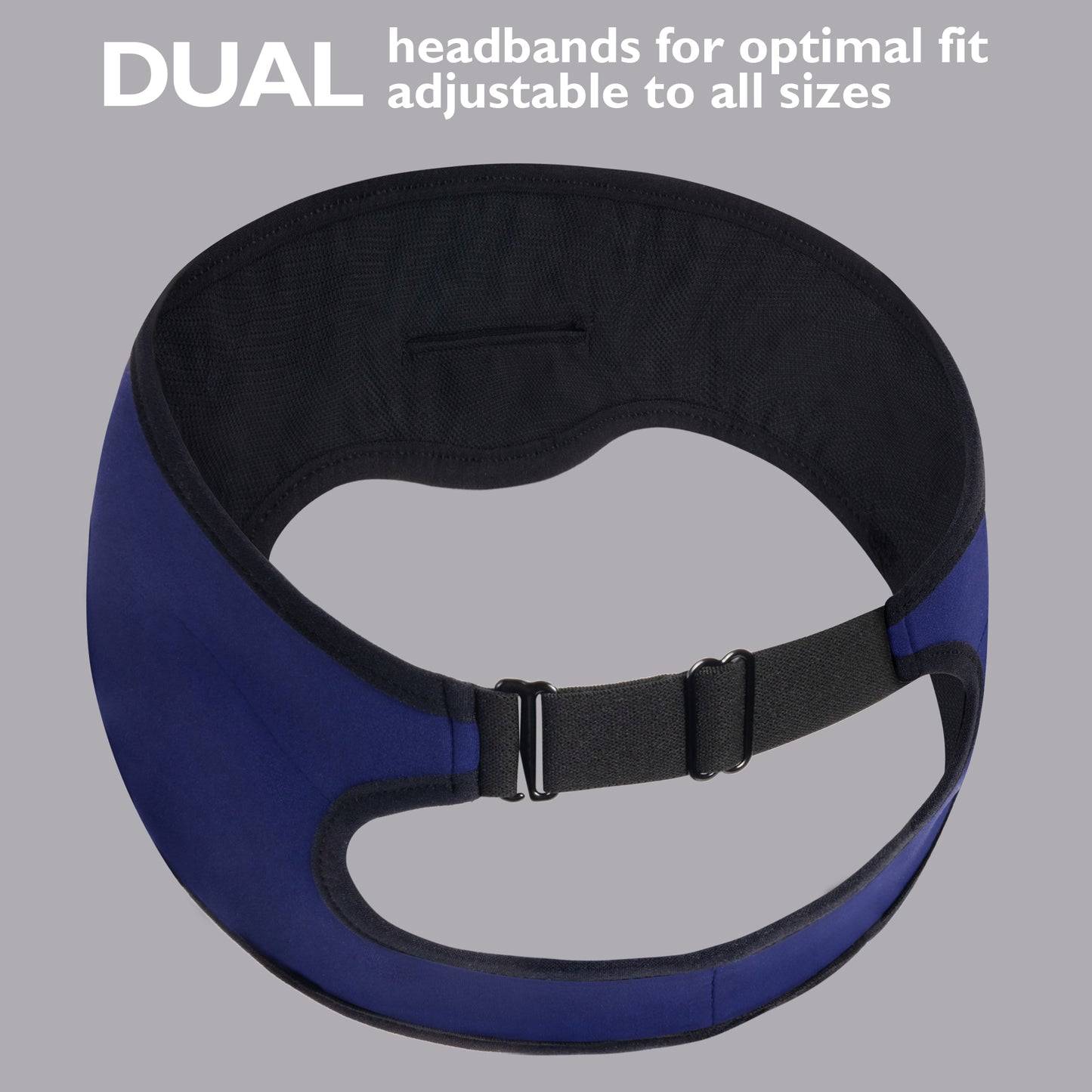 Dual Headband Bluetooth Headphones for Sleeping, Adjustable Headband & Ergonomic Control