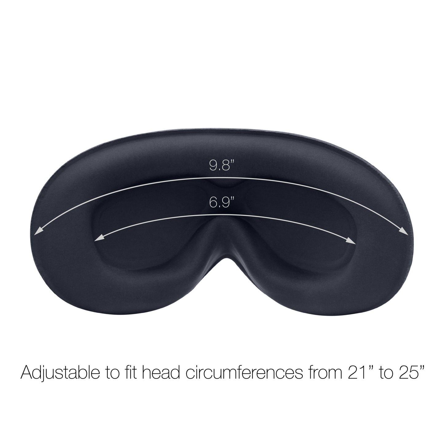 Sleep Headphones, Sleep Mask with Bluetooth Headphones, Ventilated Fabric, Adjustable Fit, 100% Blackout 3D Contoured Eye Cups